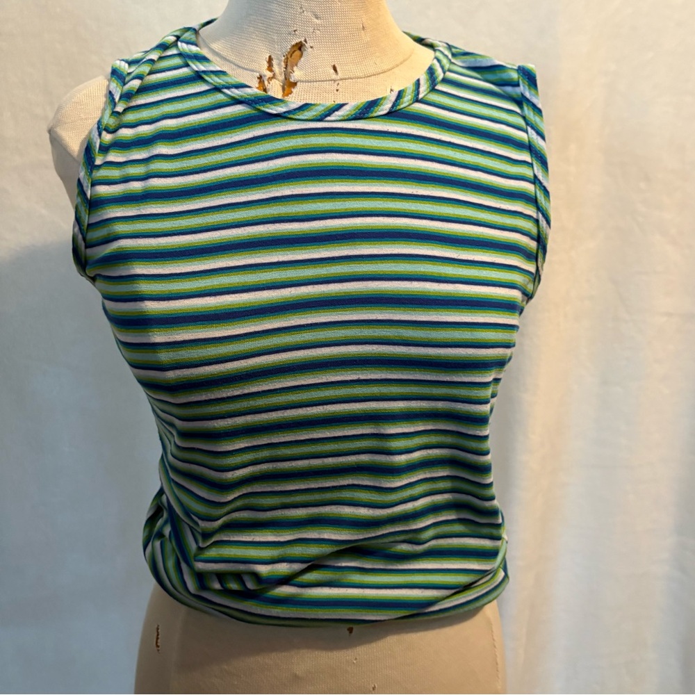 Vibrant Striped Sleeveless Tank Top